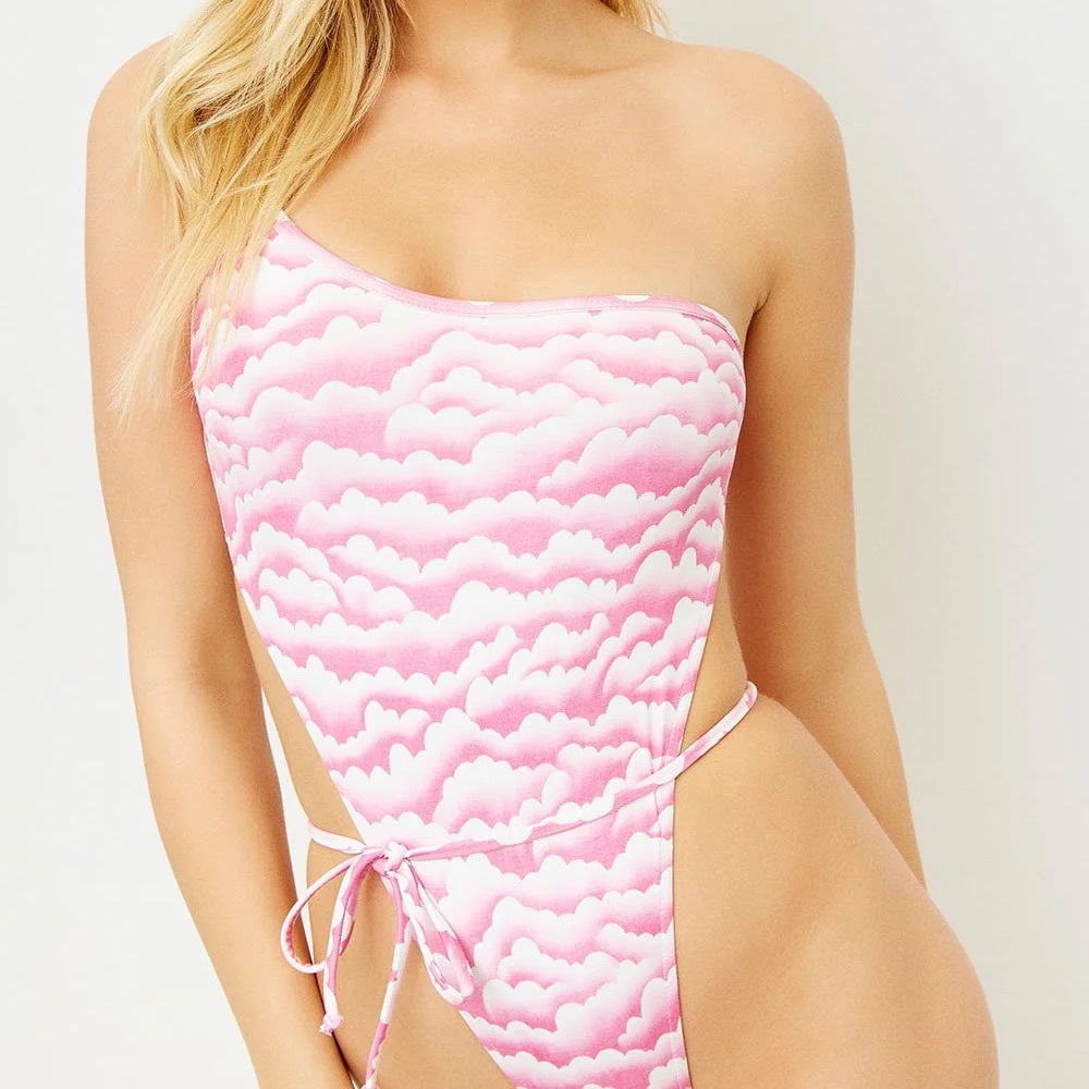Frankie’s Bikinis Evangeline One Piece Pink Cloud SMALL